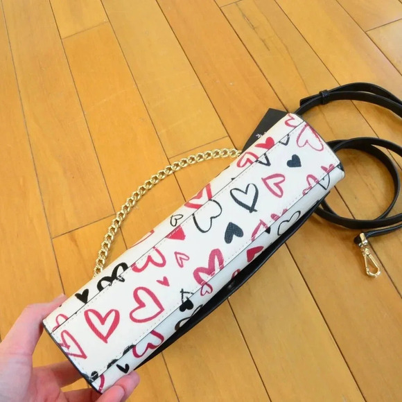 Kate Spade Carson Convertible Crossbody Heart Printed KA494 - Picture 7 of 10